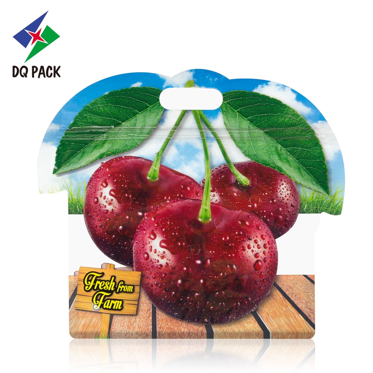 High Quantity Cherry package, grape packaging bag with zipper,food pouch fruit vent bag