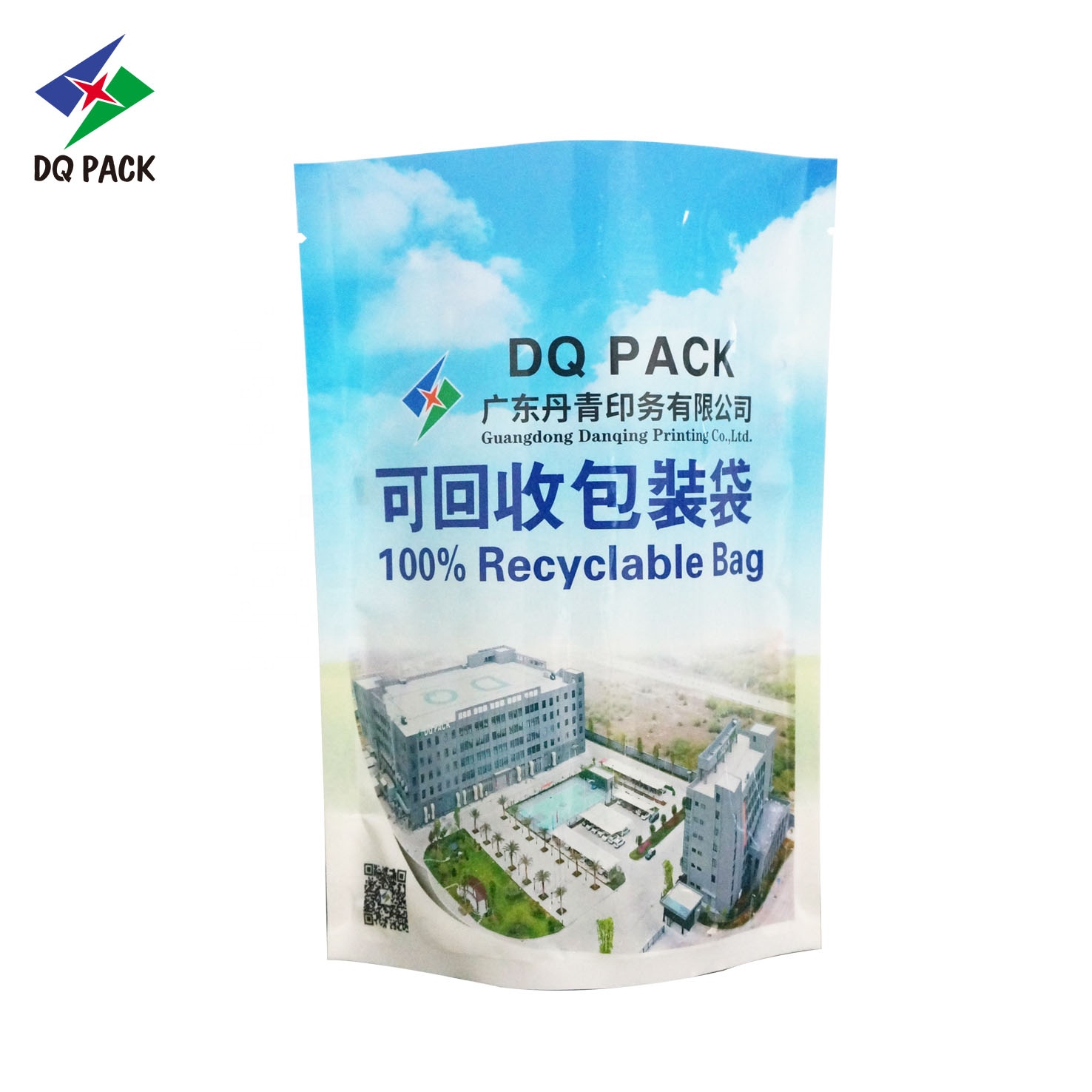 DQ PACK New Hot Sale PE Recycle Flexible Plastic Bag Doypack