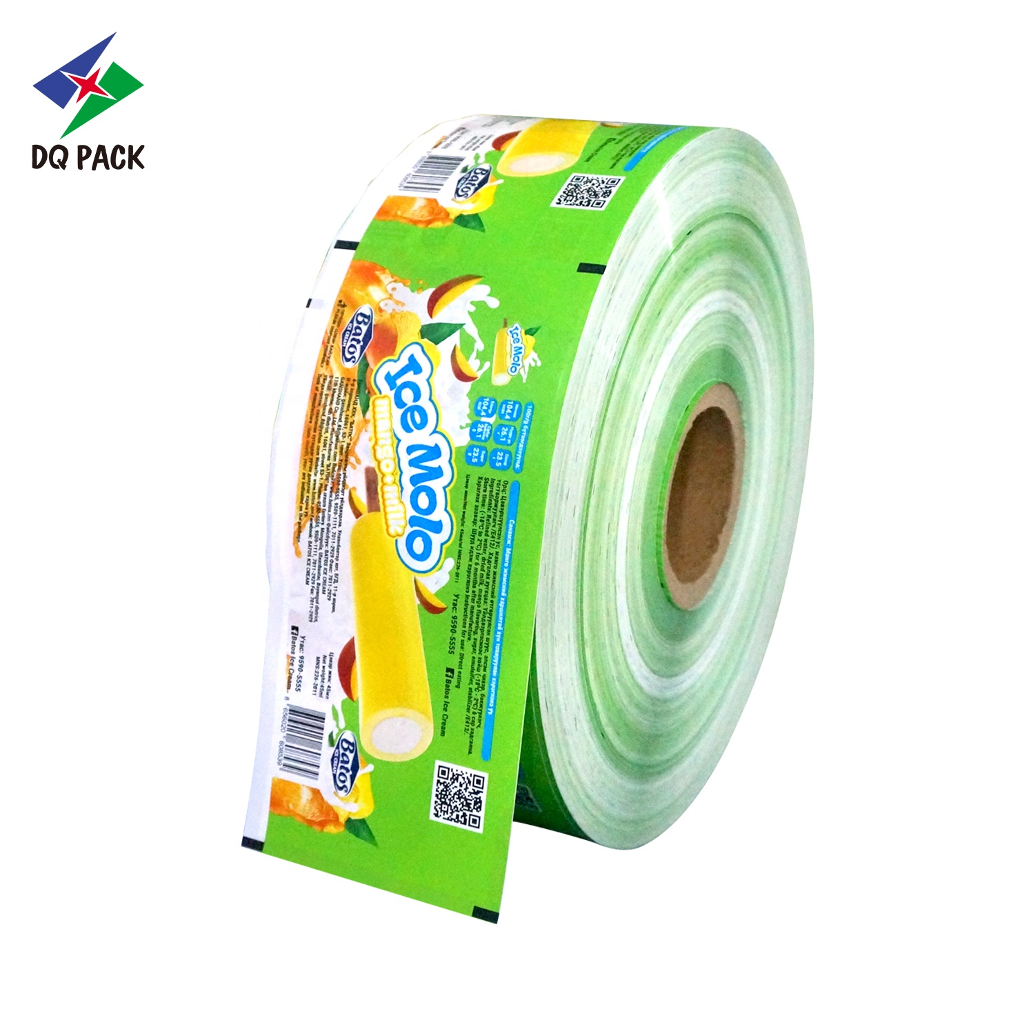 Plastic Film sachet Ice Cream rolls Moisture-Proof Laminating Roll Film for Chocolate biscuit oreo cookies biscuit