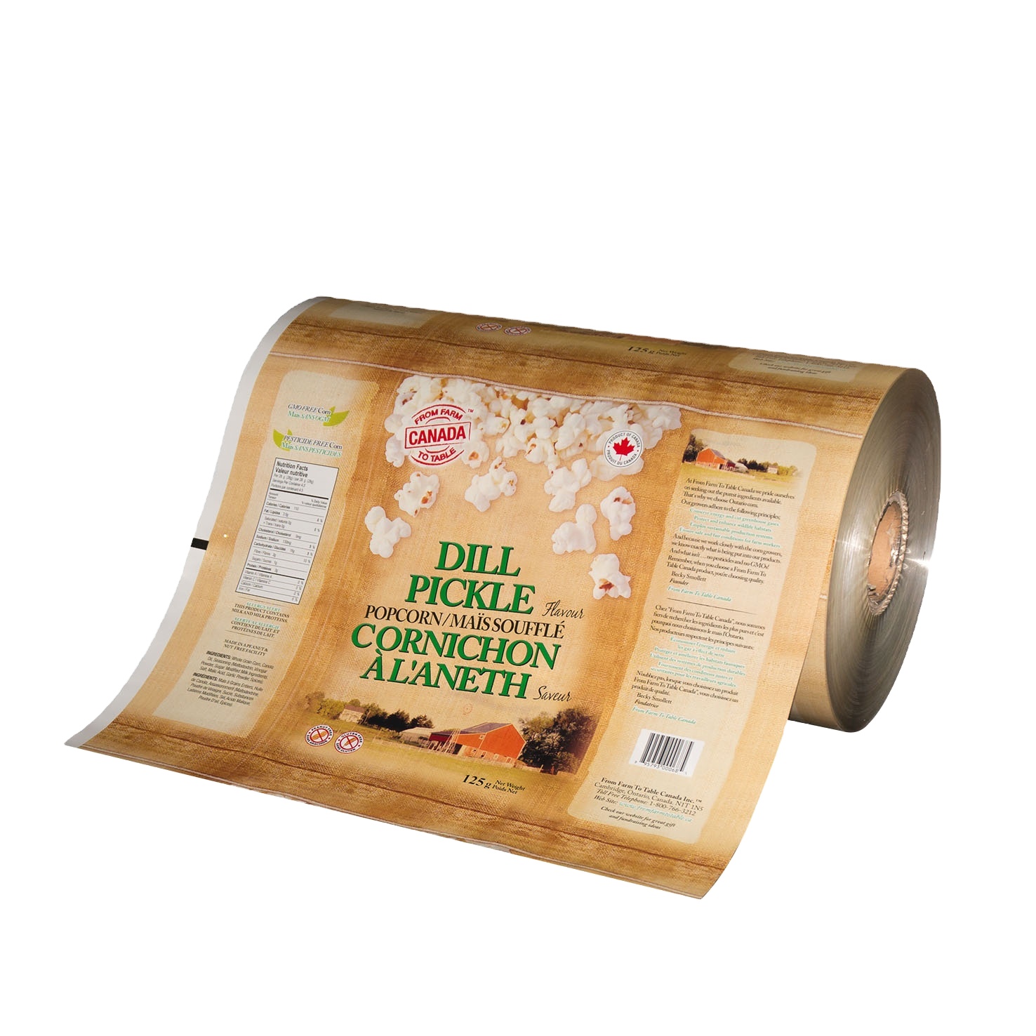 Heat Sealing Packaging Printed Film Roll tomato sauce packaging roll stock