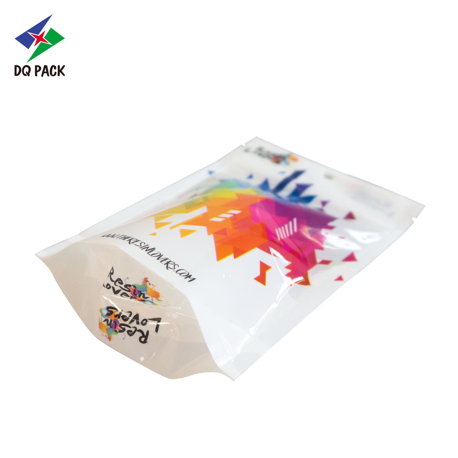 DQPACK custom colorful Laminated Stand up Pouch Foodgrade food Plastic Packaging Bag ziplock  mylar bag