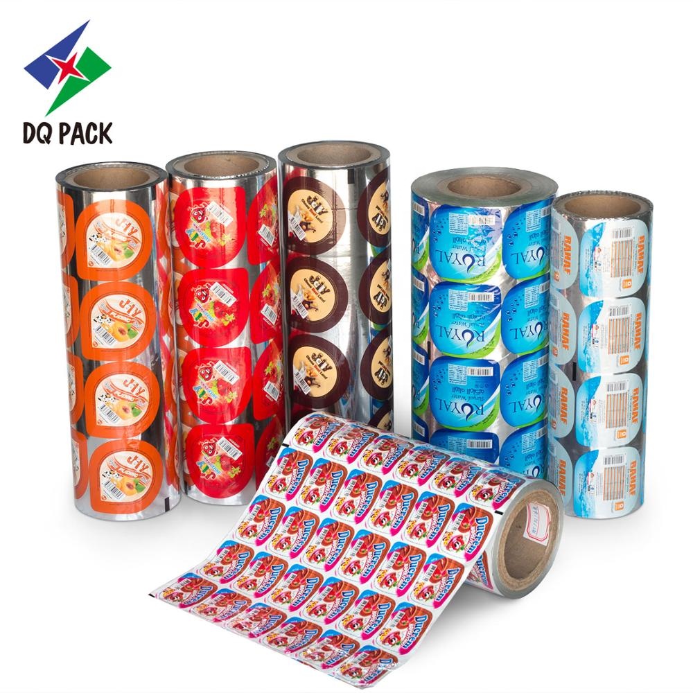 DQ PACK OEM Design Easy Open PP Cup Sealing Film For Jelly Food Packaging Roll Film