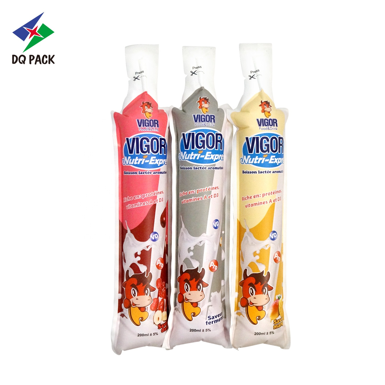 Special Shape Juice packaging, plastic packaging injection bag supplier