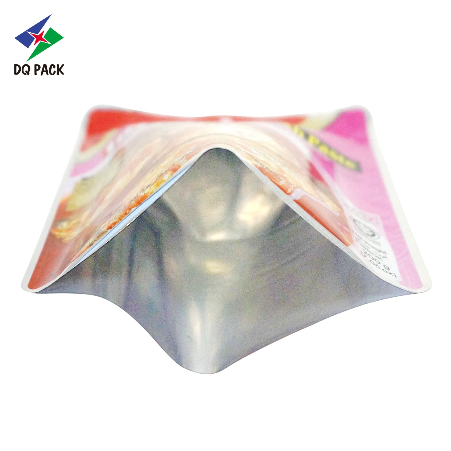 Custom Logo Printed Plastic Bags Three Side Seal Pouch Packaging For Health Products Plastic Bag