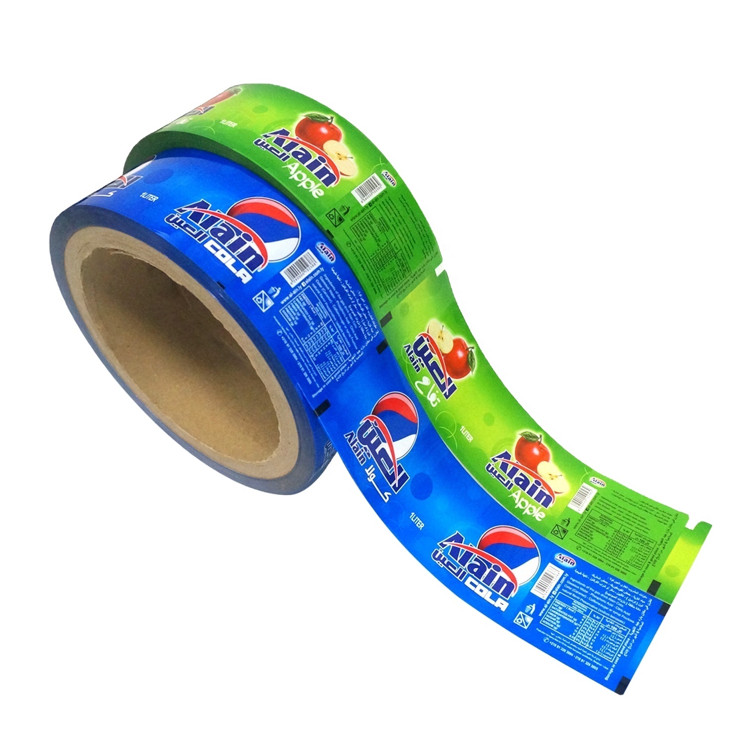 DQ PACK Plastic Packaging Film PVC for Bottle Labels stick packaging labels film roll