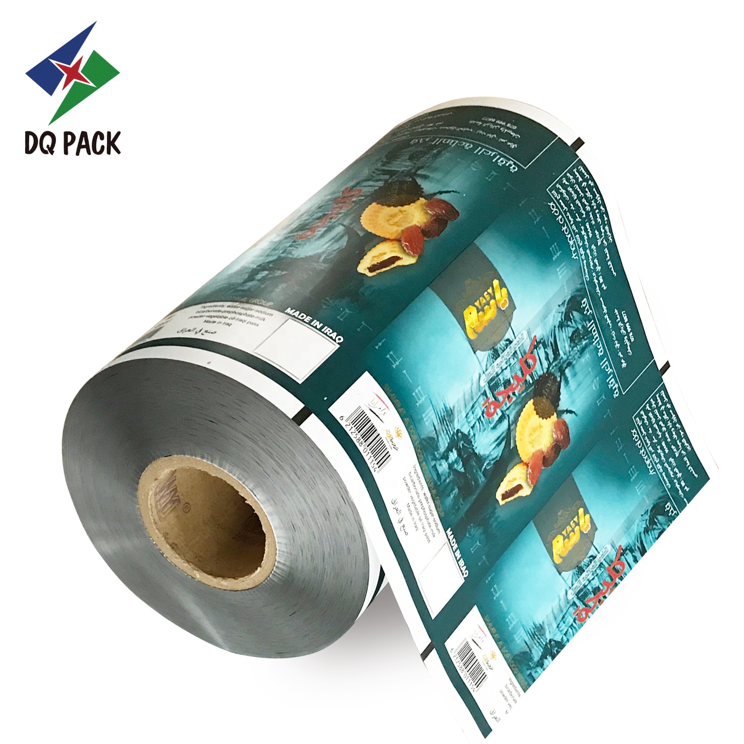 DQ PACK Colorful Custom Gravure Printing Metalized OPP Roll Film For Food Ice cream pop Packaging