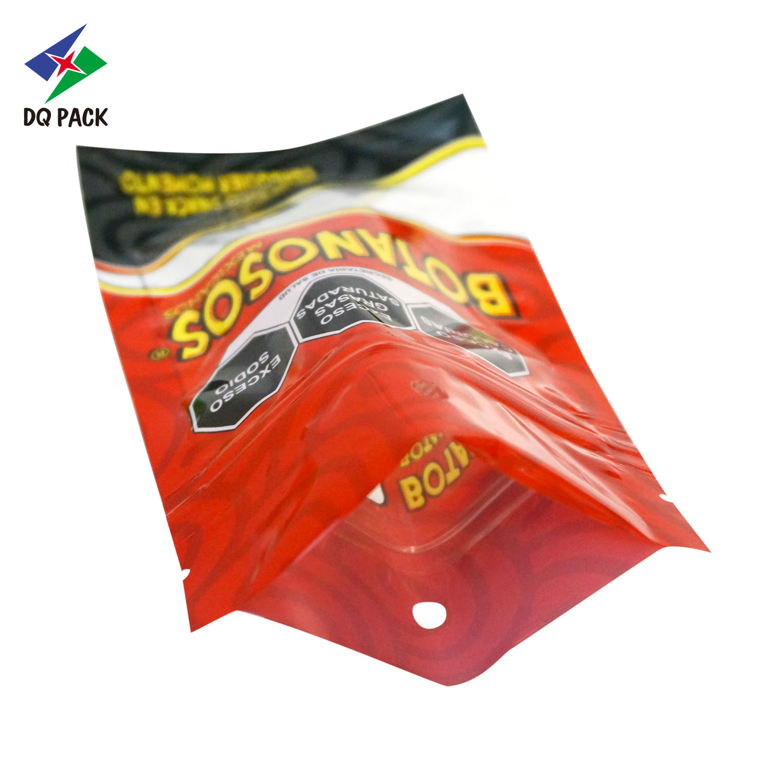 Customized Logo Resealable Plastic Food Seal Packaging Ziplock 3 Side Seal Bag with Zipper