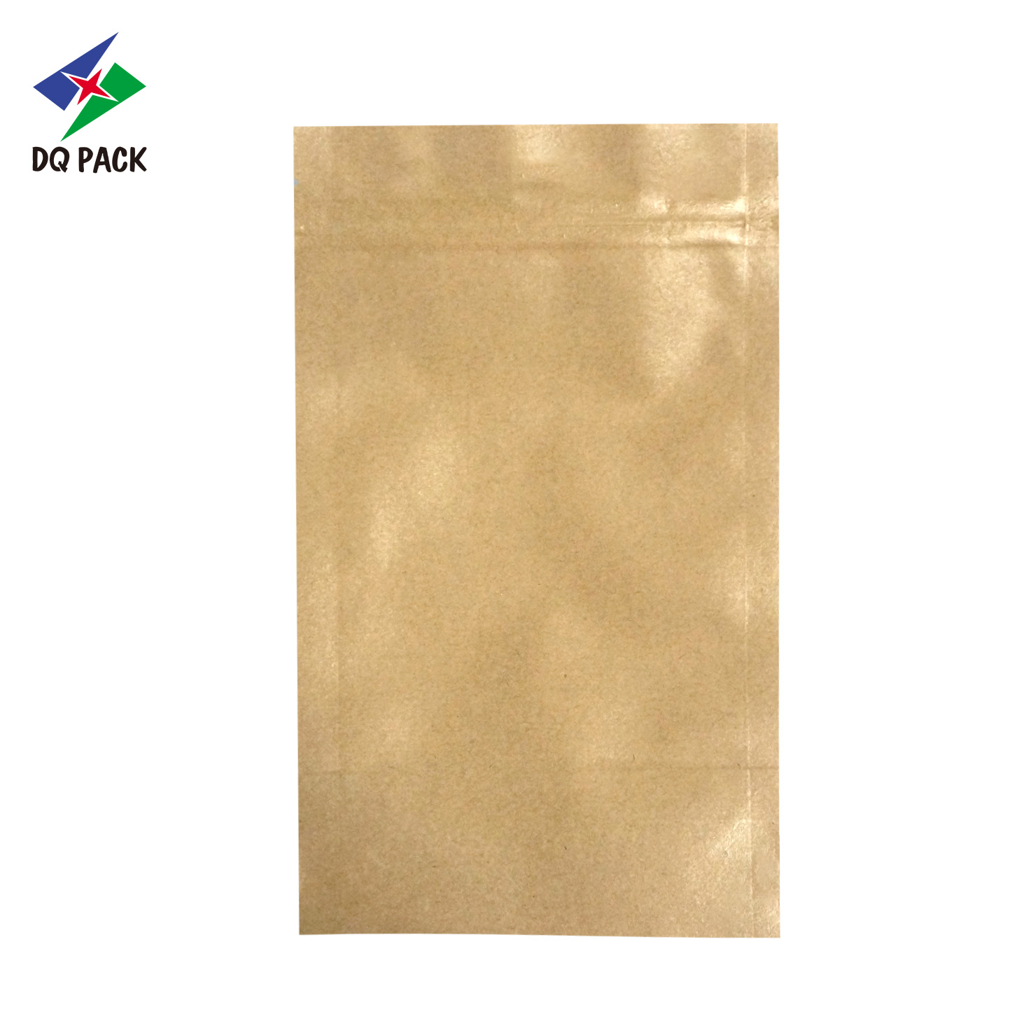 DQ PACK Custom Printed Wholesale Kraft Paper Bag Stand Up Pouch With Zipper