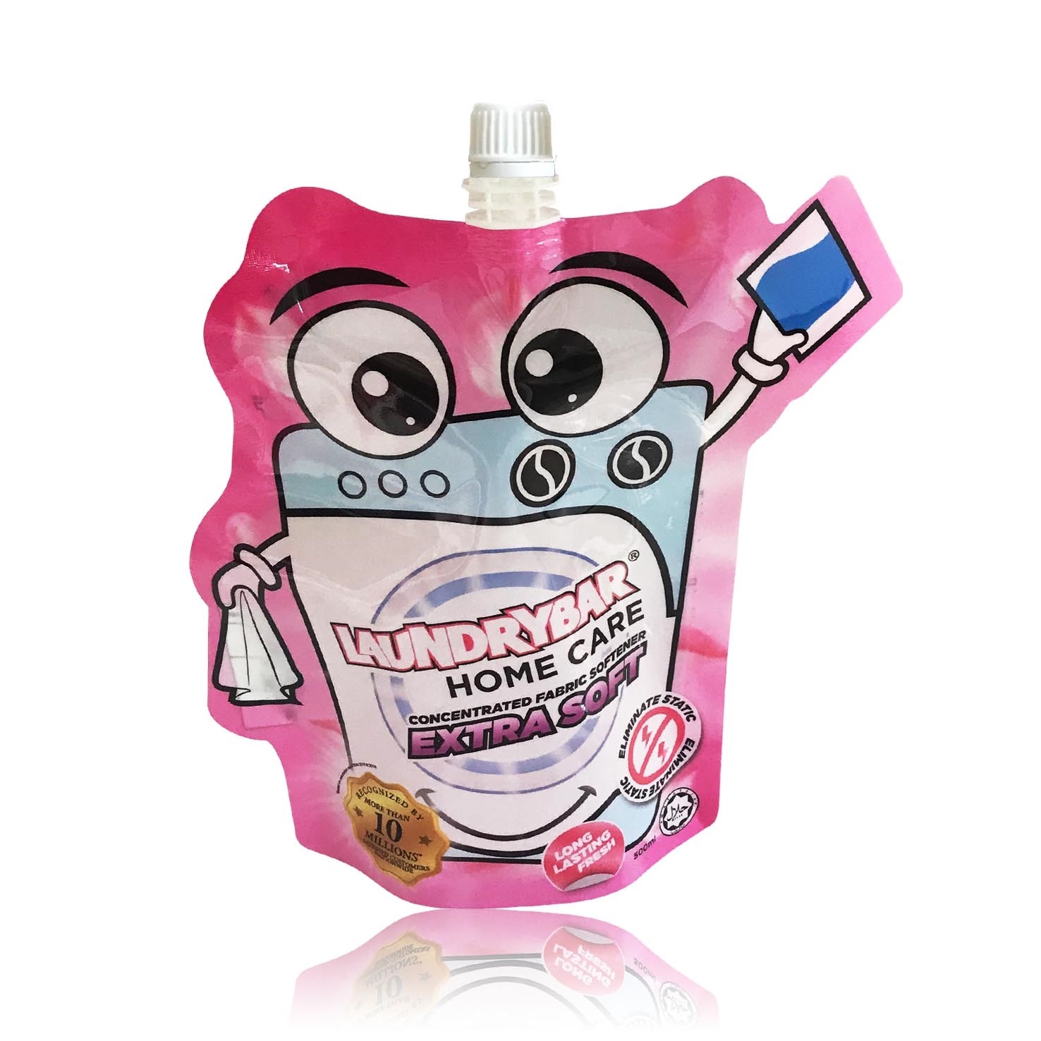 customized daily chemical liquid clear drink 8 oz special shape stand up pouch packaging pouch