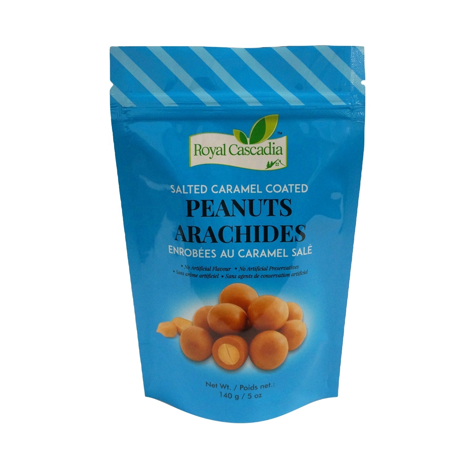 Hot Sale Packaged nuts and snacks  pouch Resealable Pouch with zipper