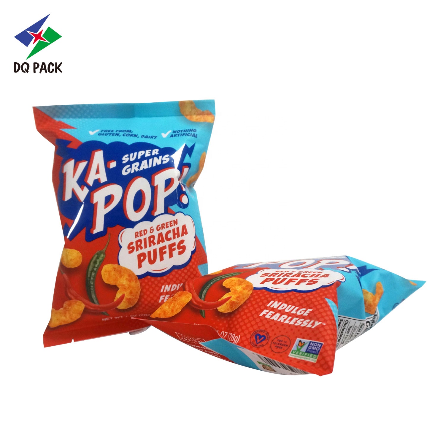 DQ PACK Custom Matte Print  High Barrier Protective PET/ALOX PET/PE Packaging Film Snack Food Roll Film