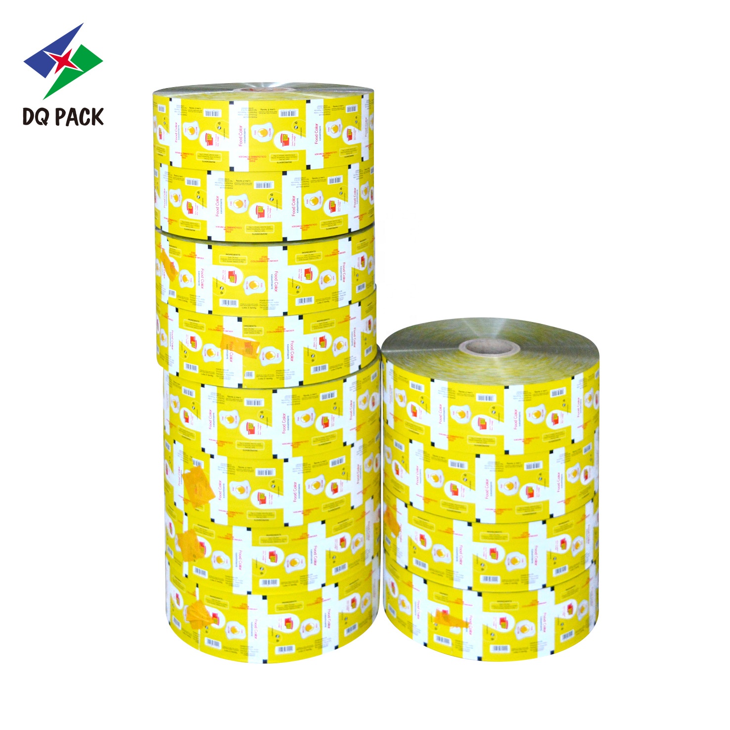 DQ PACK Custom Printed automatic packaging roll stock film for Moyaonnaise sauce food packing