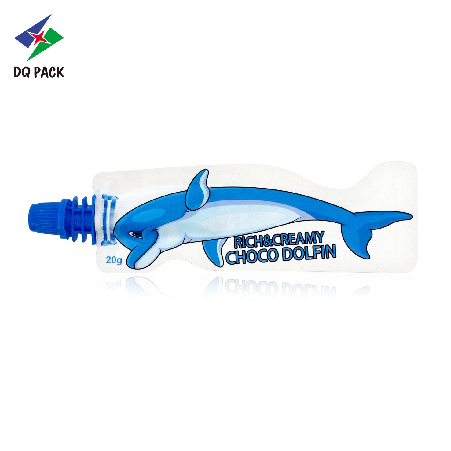 DQ PACK doypack 10g chocolate cream bag plastic pouch with spout packaging bag