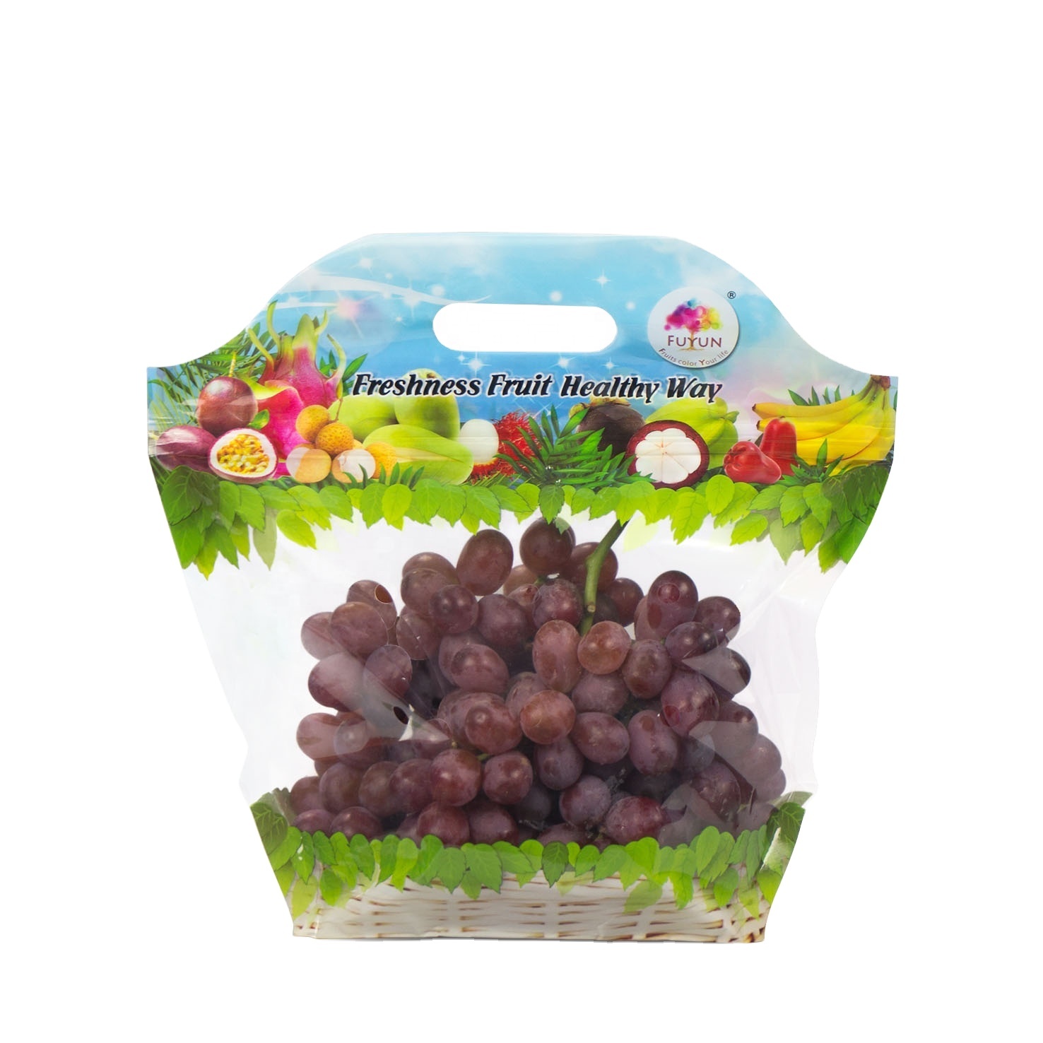 DQ PACK Laminated heat seal plastic dry fruit bags packaging design/fruit vent bag