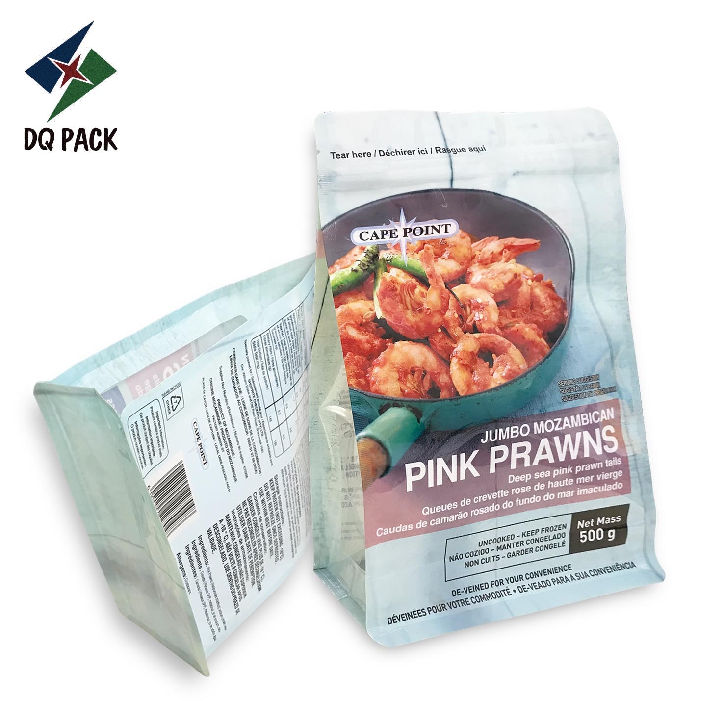Food Packaging Supplier Food Packing coffee  bags Flat Bottom Pouch With Coffee Valve