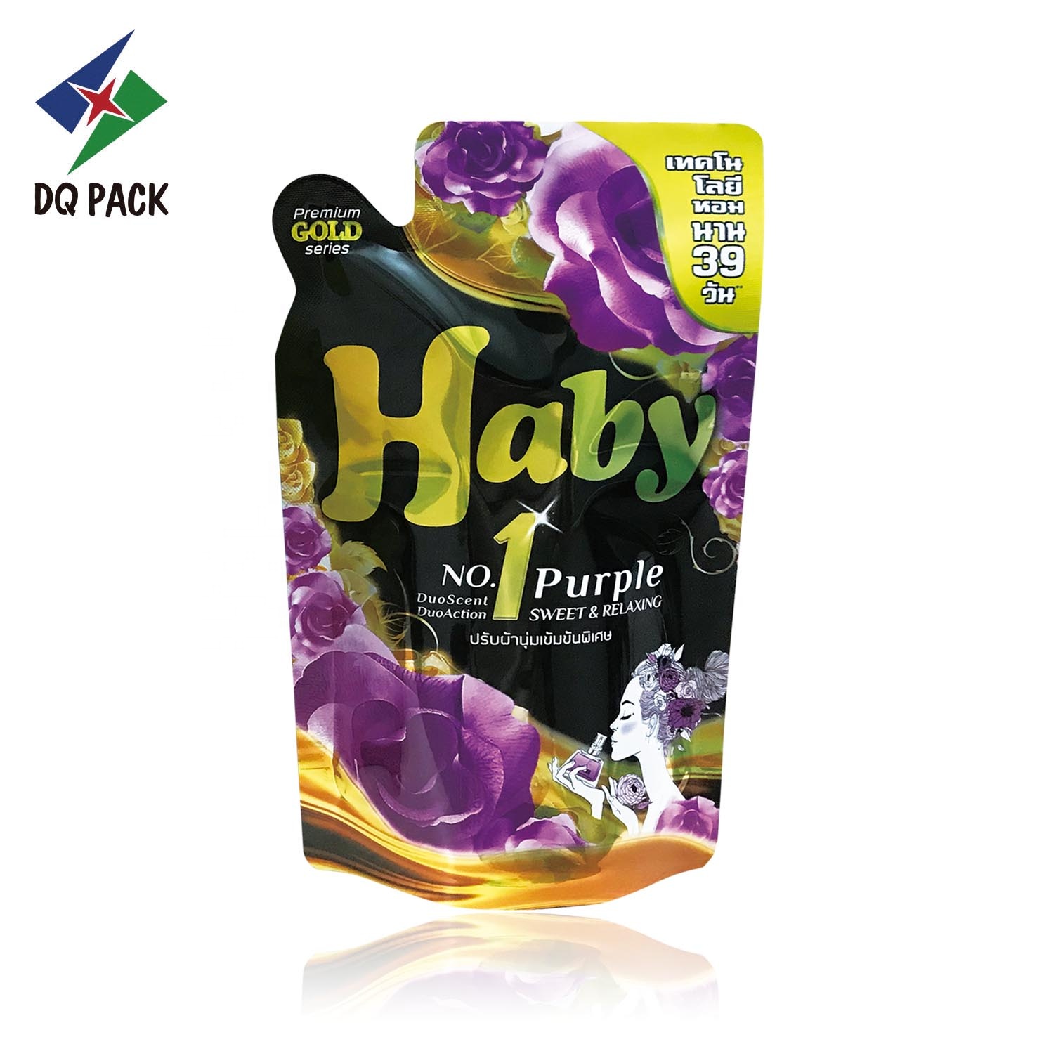 Customized printing bag Mylar Foil plastic pouch special shape Stand Up Bag liquid detergent packaging bag