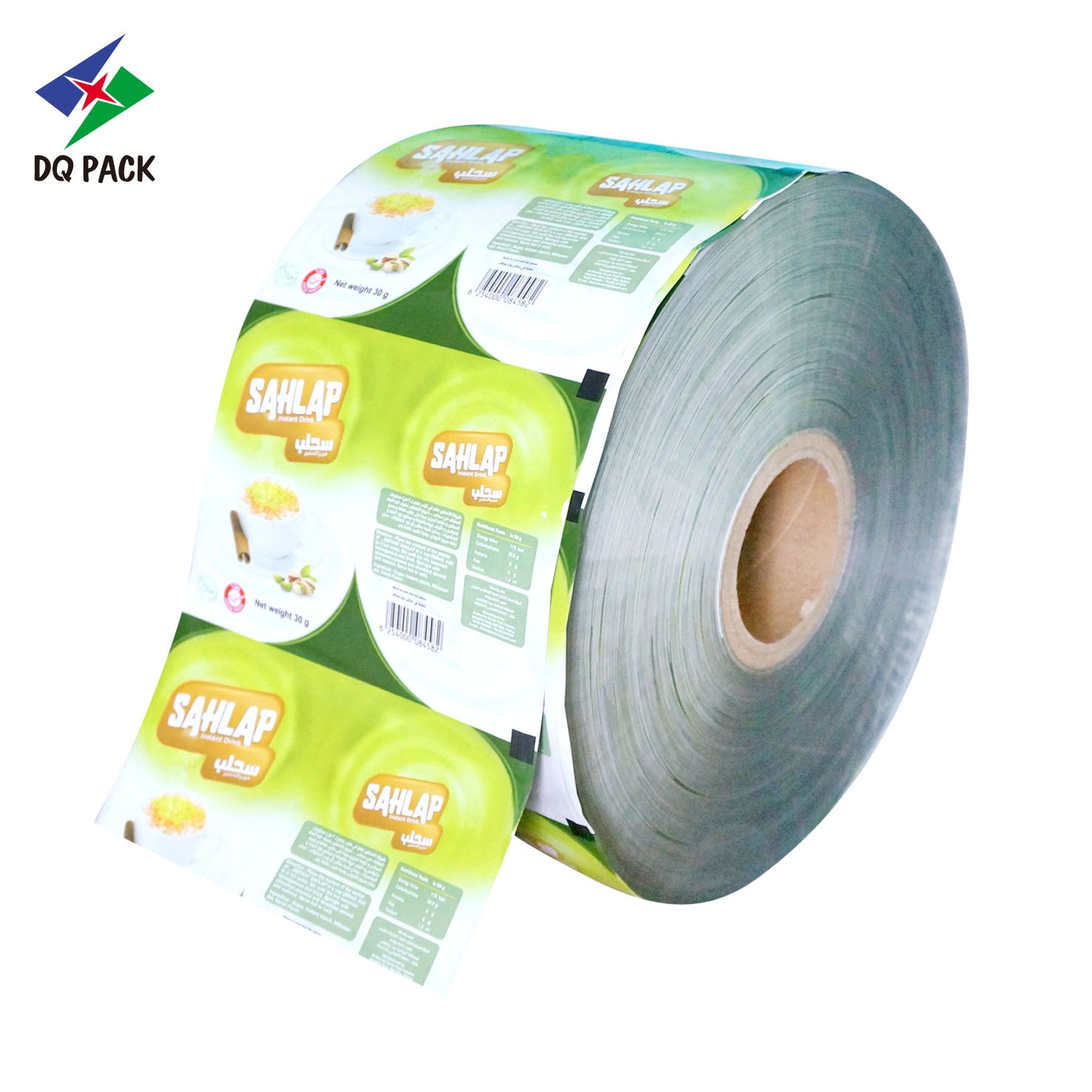 DQ PACK China Food OPP CPP Laminated Biscuit Potato Chips Bag Packaging Film Roll For Candy Packaging