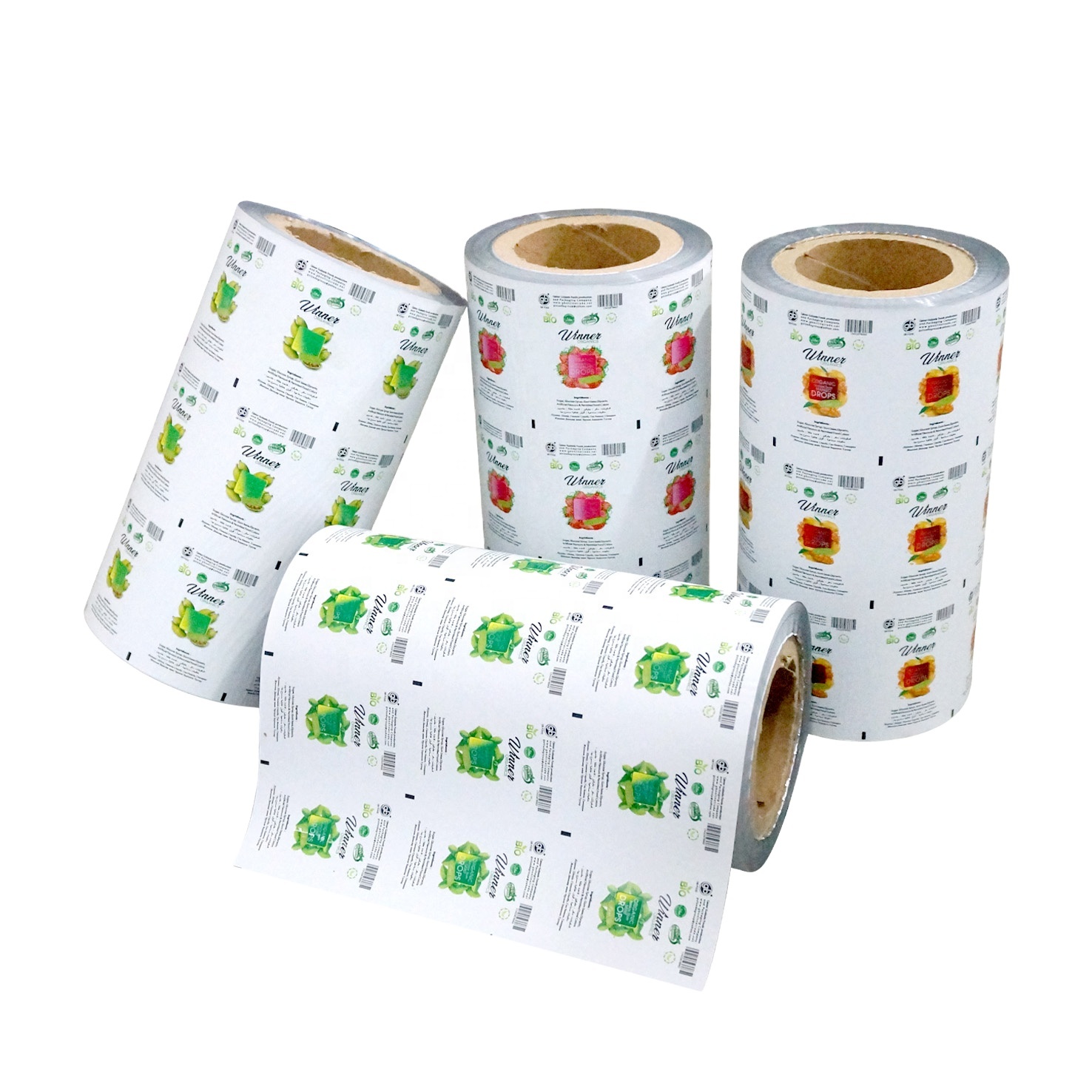 Custom flexible  printed automatic packaging  materials Packaging Plastic metallized film Roll Stock