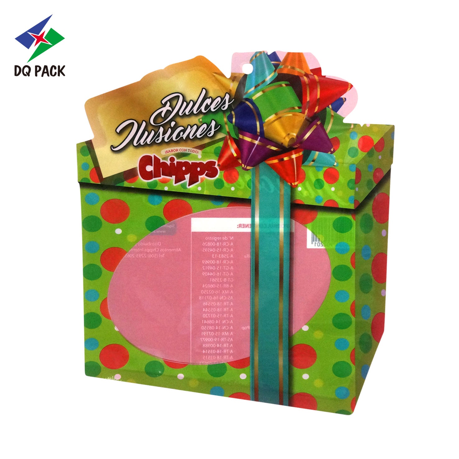 DQ PACK custom shape heat seal candy opp confectionery packaging bag food pouch