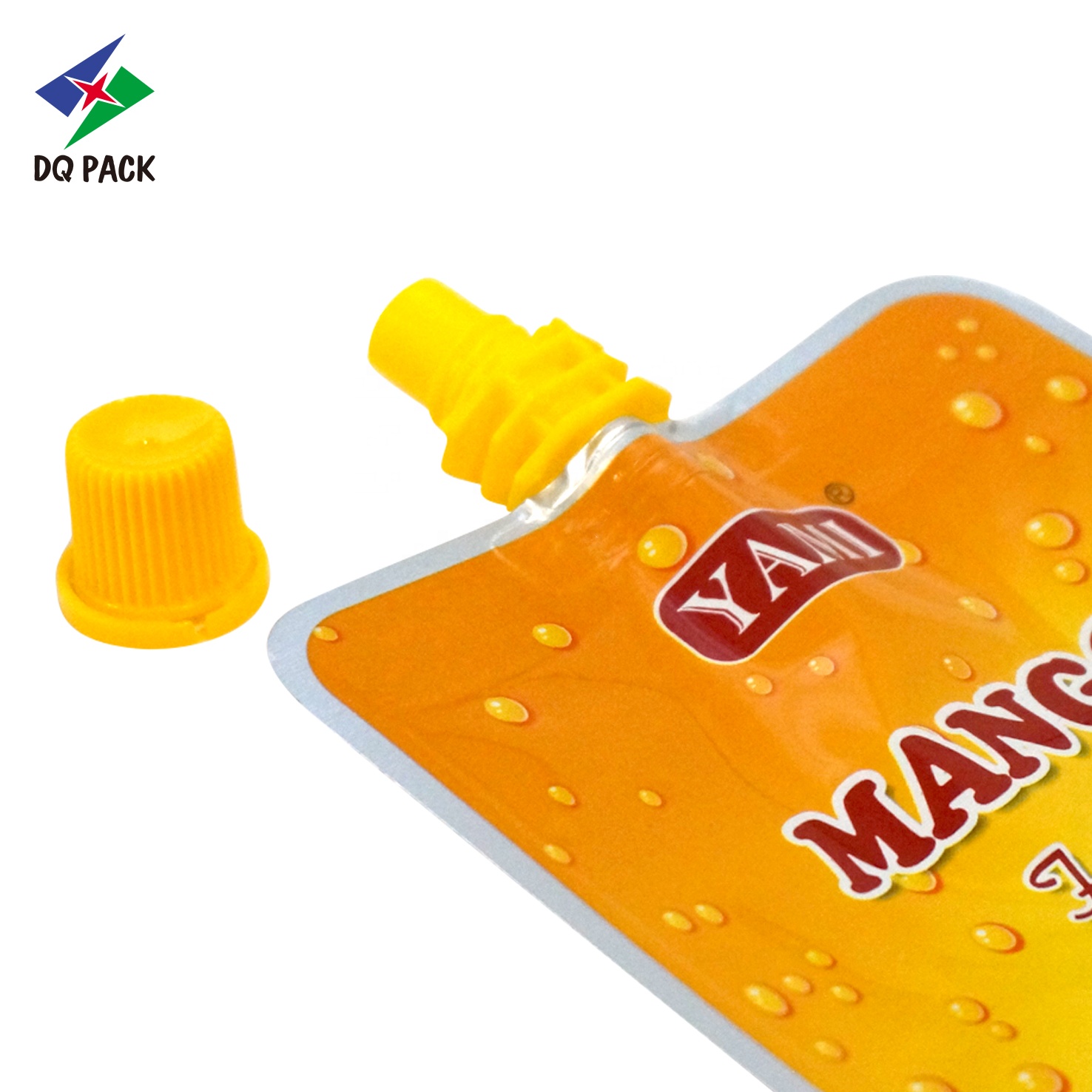 DQ PACK Custom Reusable Food Stand up  Spout Pouch Bag For Juice Bverage   Drink Liquid  Packaging