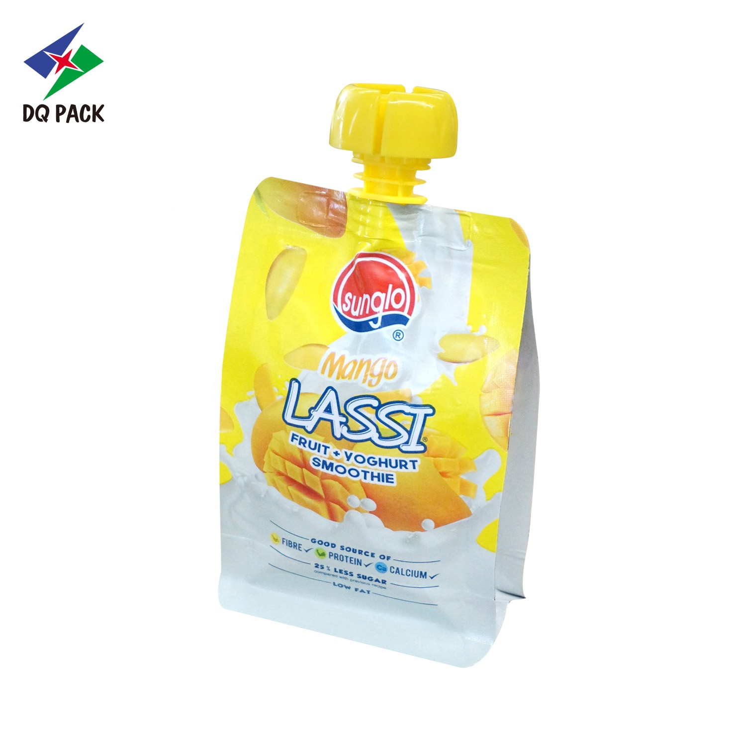 DQ PACK BPA free custom Yogurt pouch  Plastic drink  fruit juice liquid packaging bag  with spout pouch