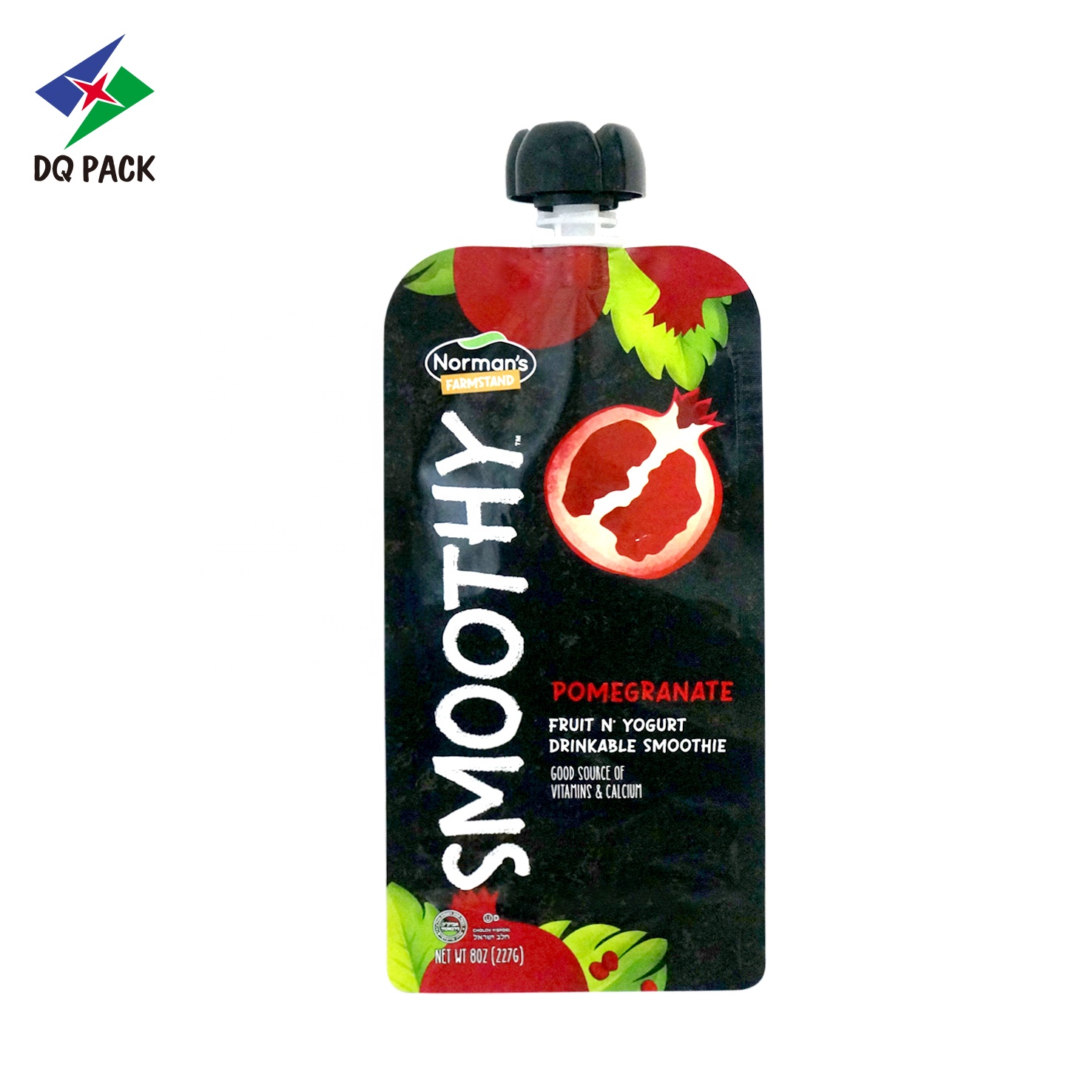 DQ PACK Stand up customized printing liquid packaging pouch doypack with spout