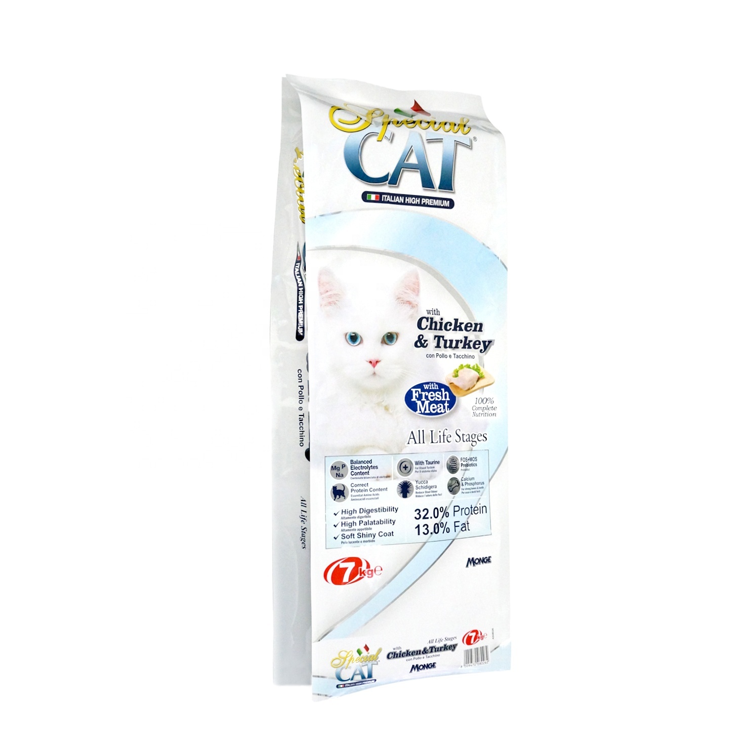 Customized printing Pet Food Packaging Bags flexible packaging plastic pouch  cat food bag