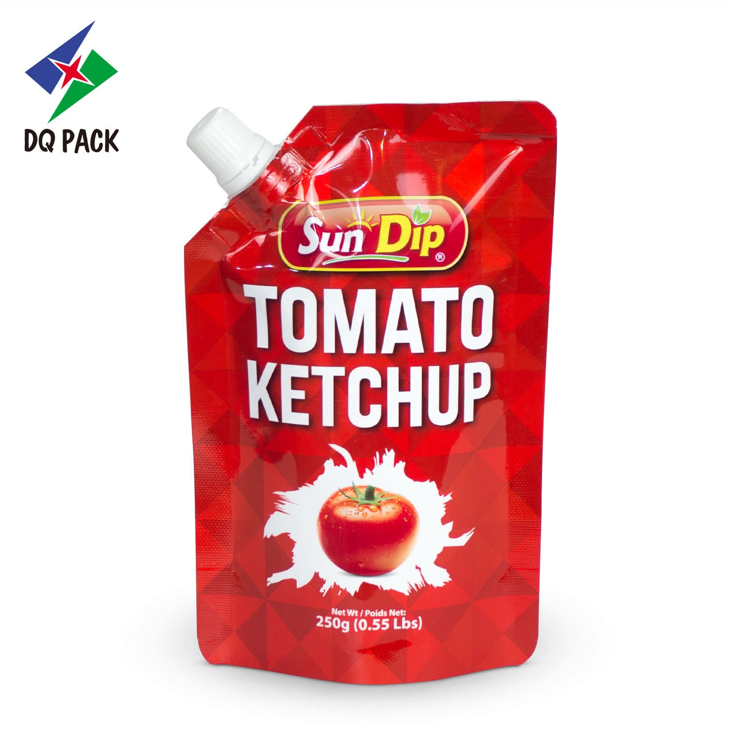DQ PACK Hot Flexible packaging doypack spout pouch for sauces ketchup packaging bag