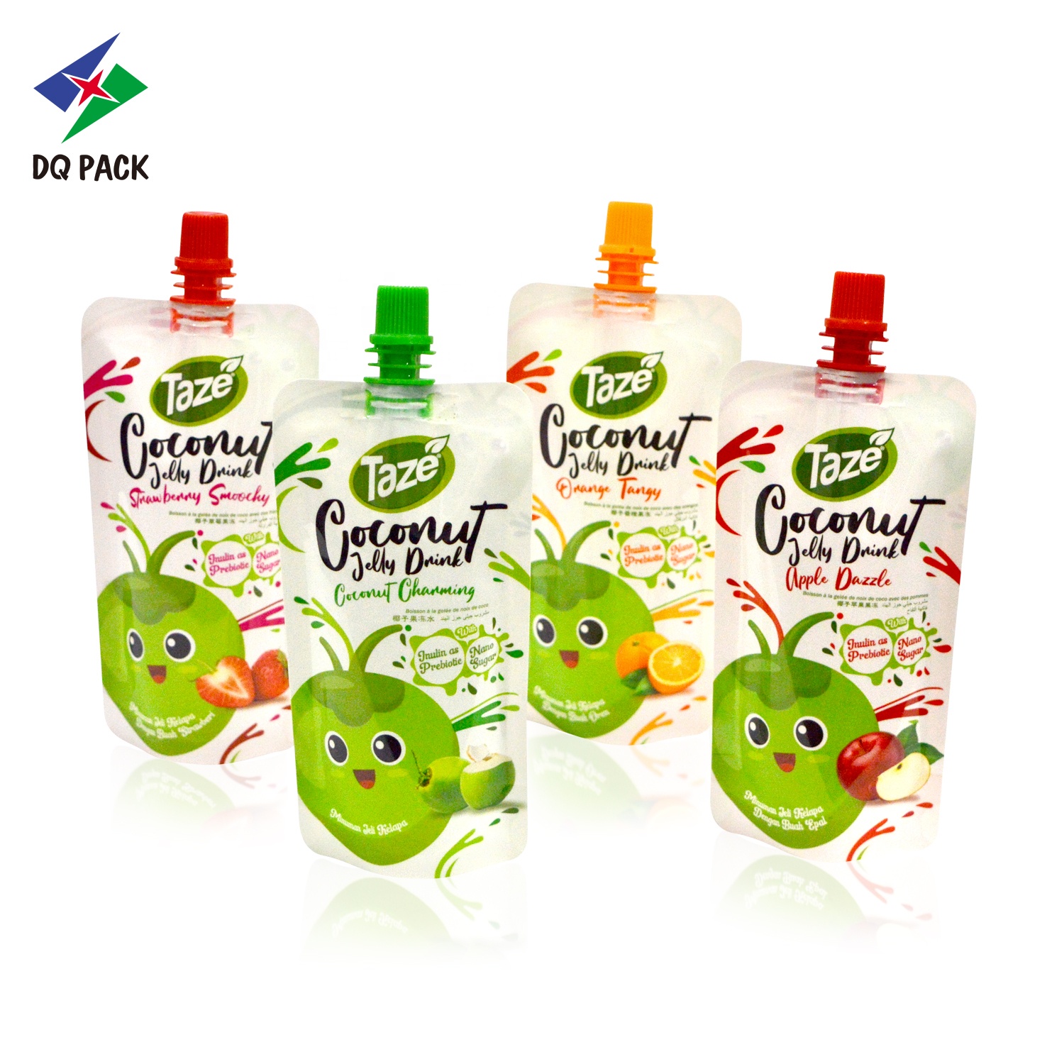 DQ PACK 120ml hot sale stand up pouch different flavors doypack baby food  juice spout pouch