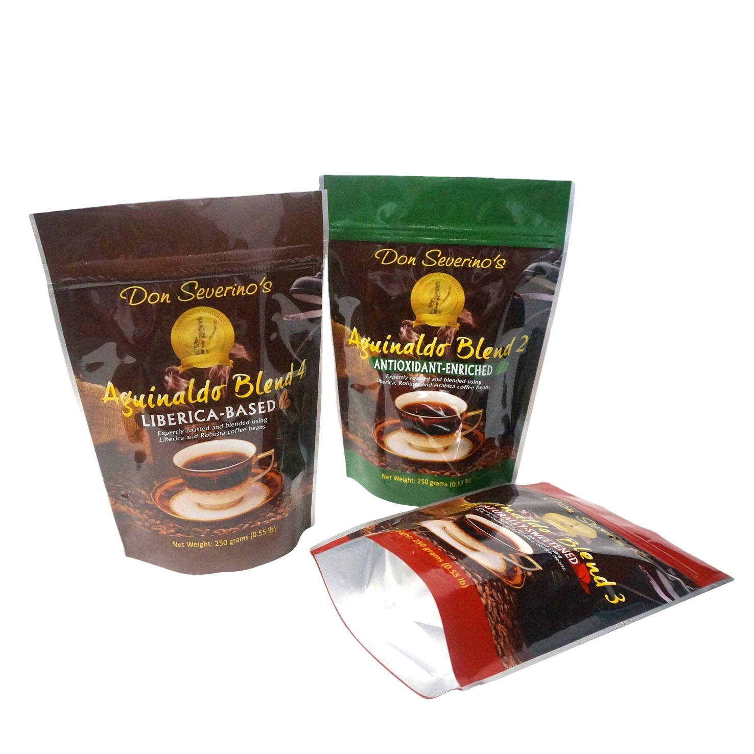 Guangdong Danqing DQ PACK Coffee Bean Packaging Plastic Pouches With Tear Notch
