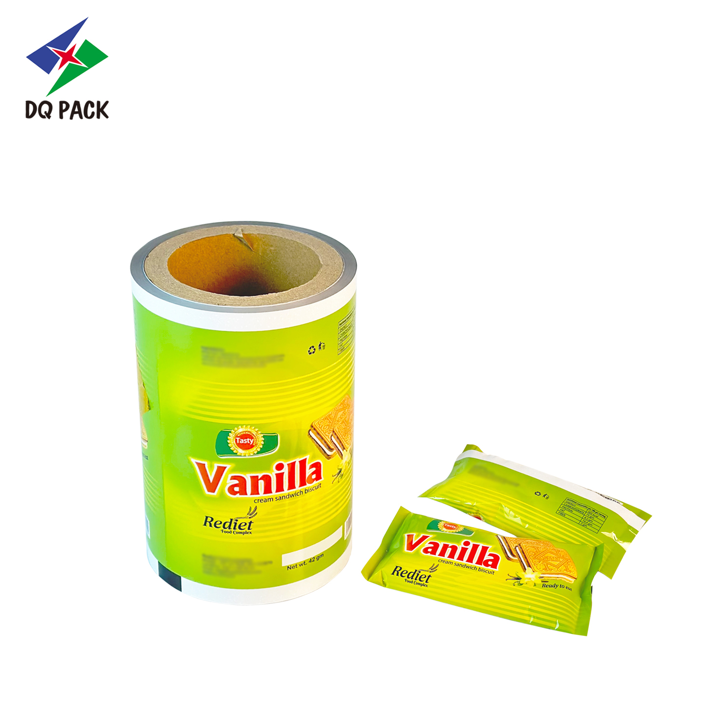 DQ PACK Custom Printed Food grade Plastic Roll Film Ice cream Popsicle Roll Wrapper Film