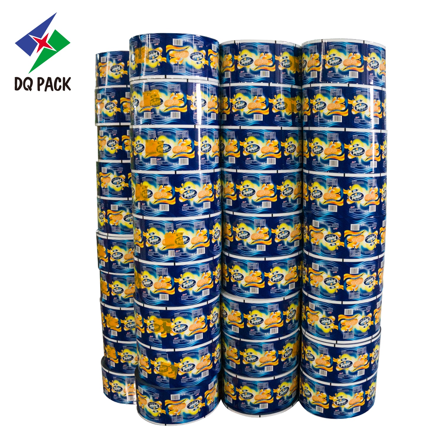 DQ PACK Hot Sale Heat Seal Laminated Biscuit Packaging Roll Film