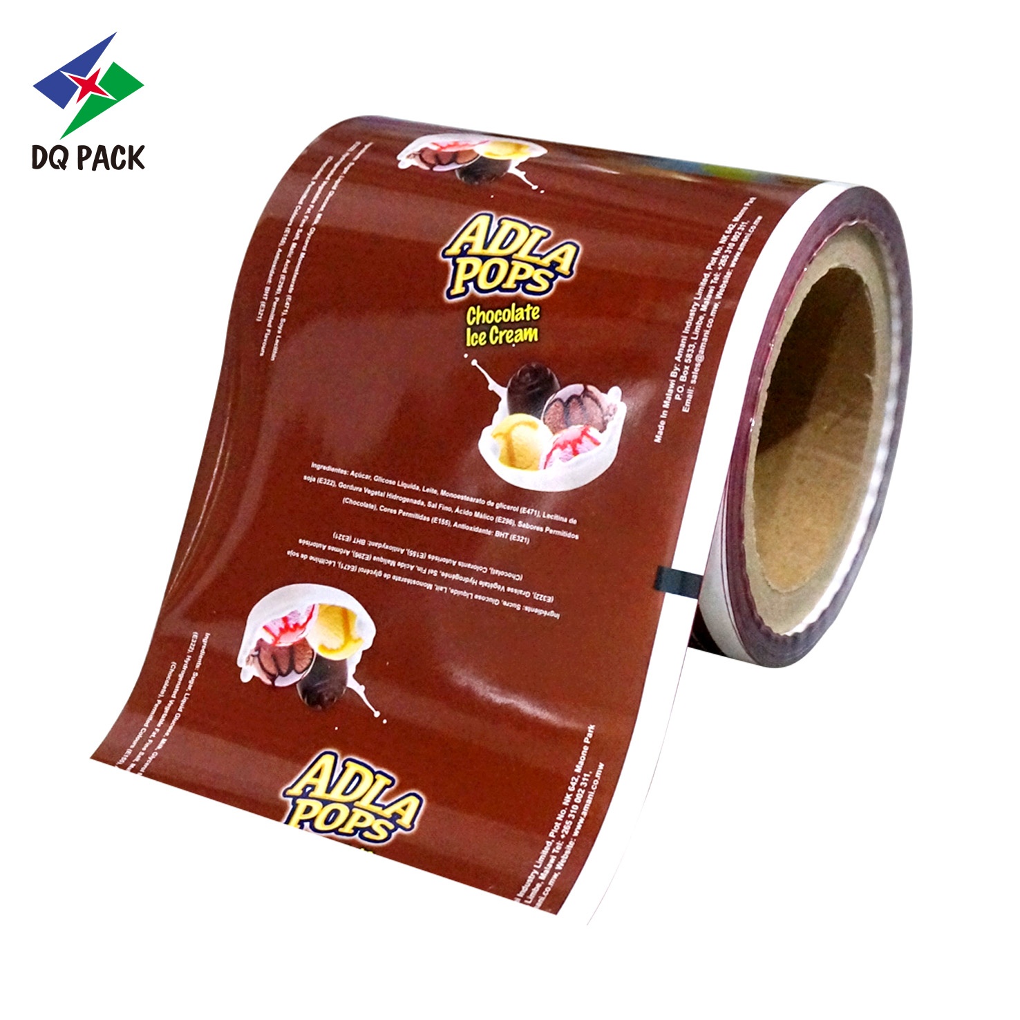 Guangdong flexible Transparent potato chips packaging film roll food grade plastic film roll for snack packaging