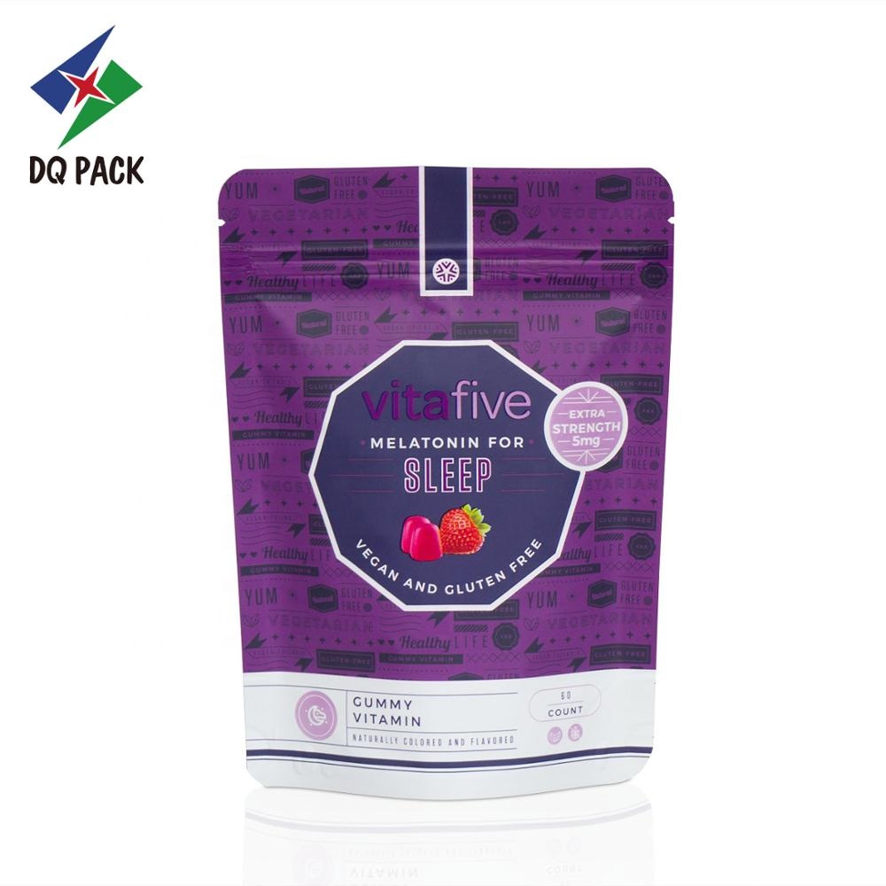 DQ PACK Flexible packaging stand up zipper bag for snacks