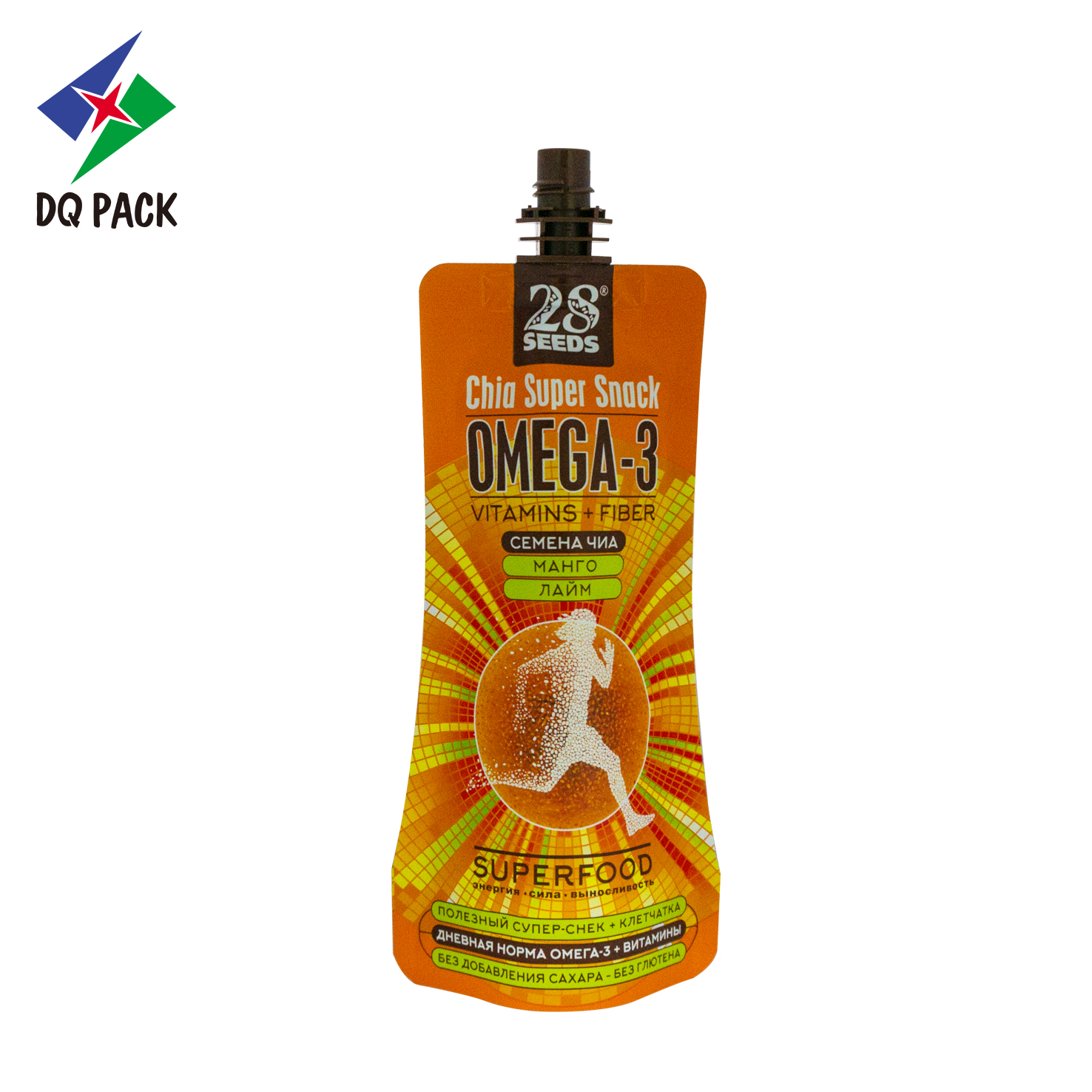 Plastic packaging bag plastic drink packaging bag spout pouch for juice packaging