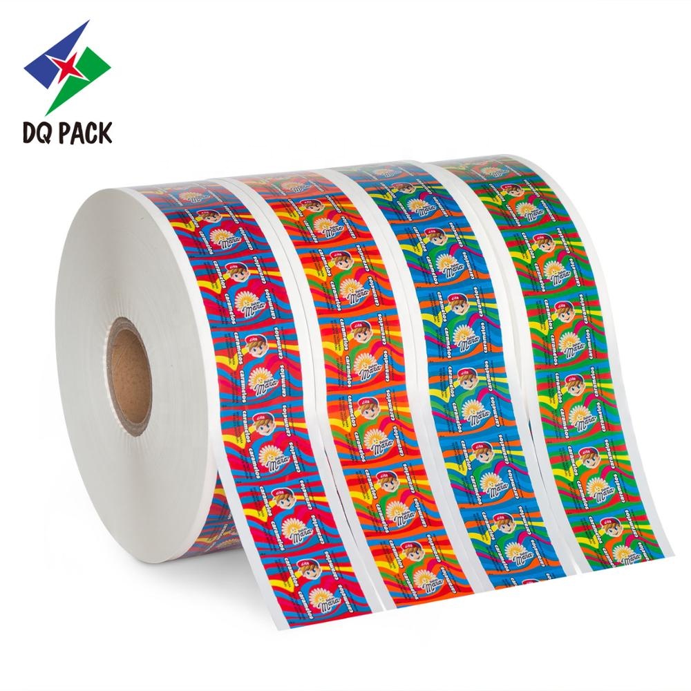 DQ PACK Food Grade Plastic Lollipop Candy Packaging Film Roll Stock