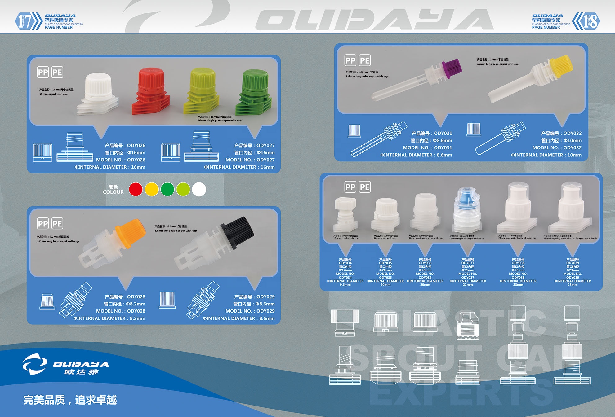 DQ PACK High Quality Plastic Cap For Doypack Packaging