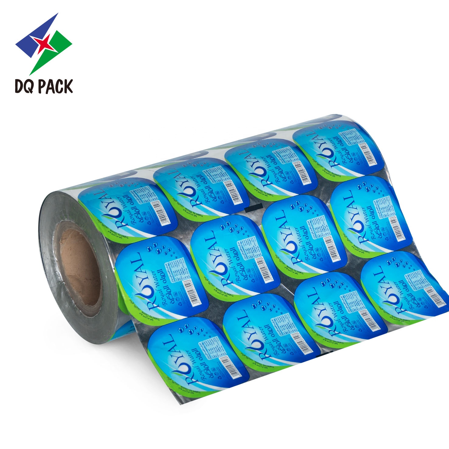 DQ PACK New Arrival Aluminum Foil Laminated Plastic Film Roll Film PET Juice Cup Sealing Film