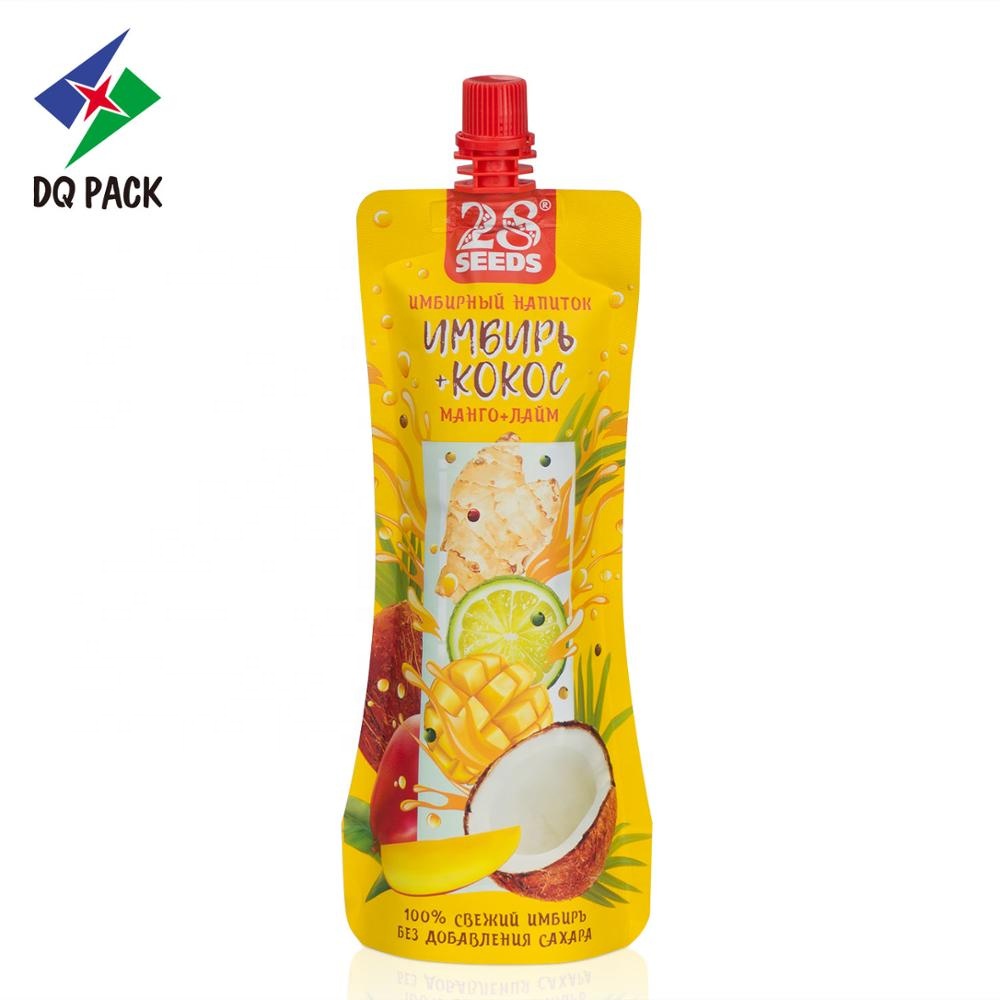 Flexible Packaging Doypack Plastic pouch For Fruit stand up pouch with spout packaging for Juice jelly pouch