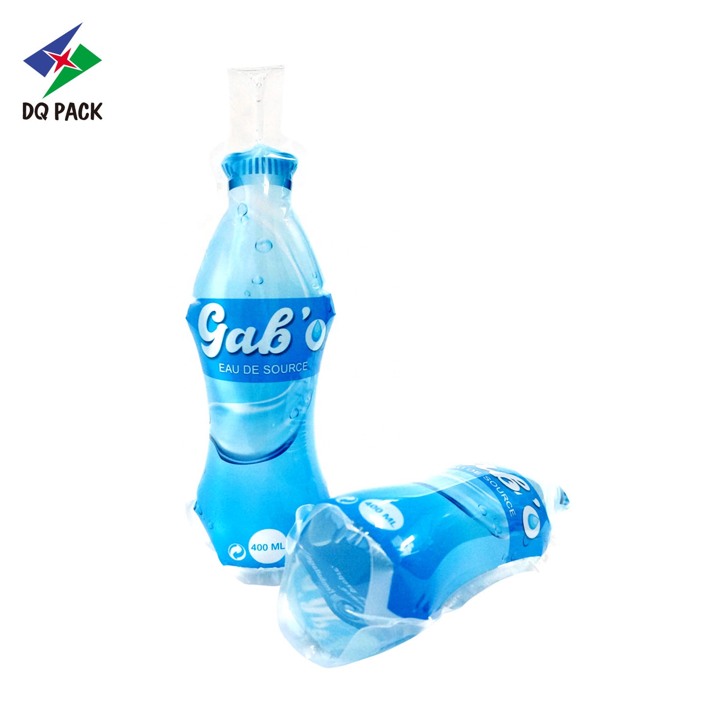 Transparent Clear High Resistance Customized Logo Printed Pouch Stand Up Bag  Plastic Drinking Water Pouch