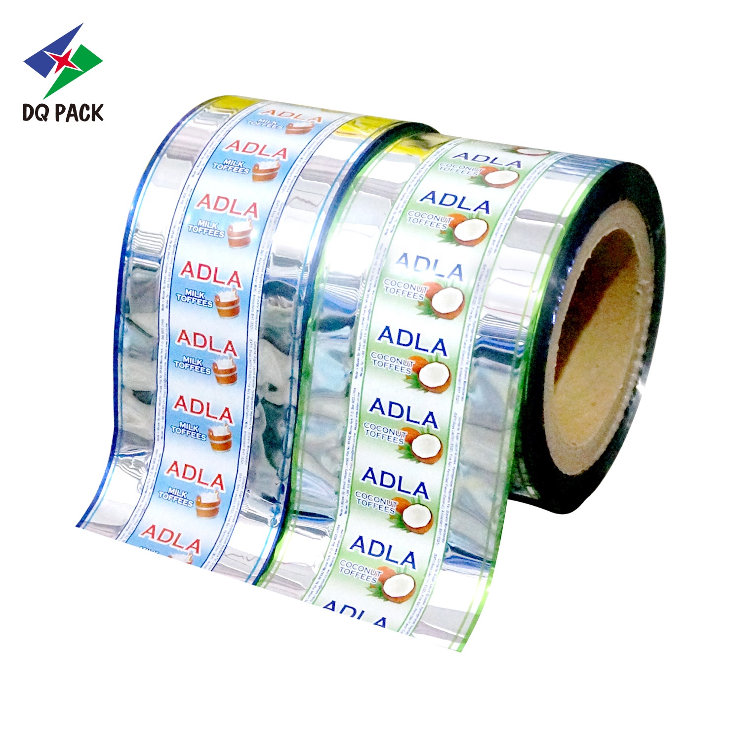 DQ PACK China Factory Printed Film Aluminum Plastic Roll Film  Food Packaging Roll Stock Film