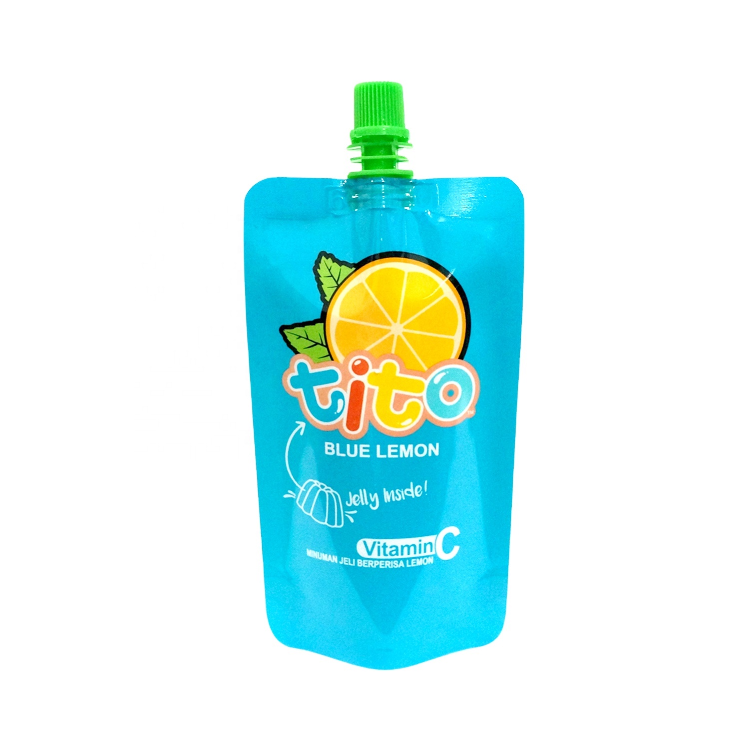 DQ PACK China manufacturer custom printed fruit juice packaging injection pouch