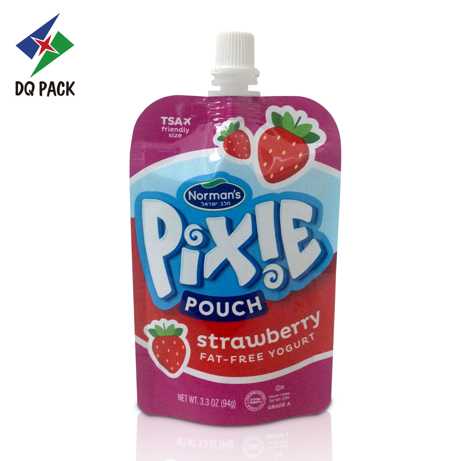 DQ PACK Juice Packaging Bag Gualapack Spout Pouch Stand Up Bag With Spout For Jelly Milk