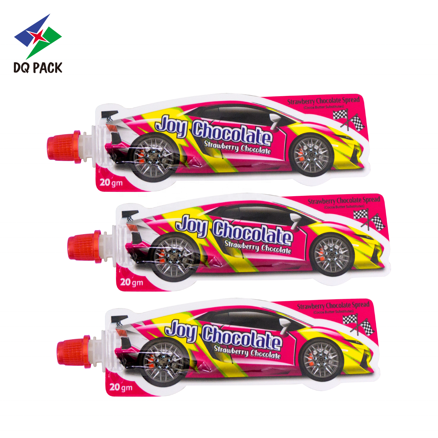 DQ PACK doypack 10g chocolate cream bag plastic pouch with spout packaging bag