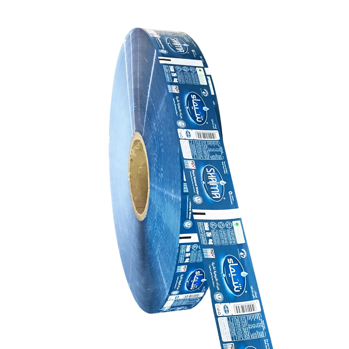 plastic packaging film roll for auto snack packaging water label BOPP laminated bottle film