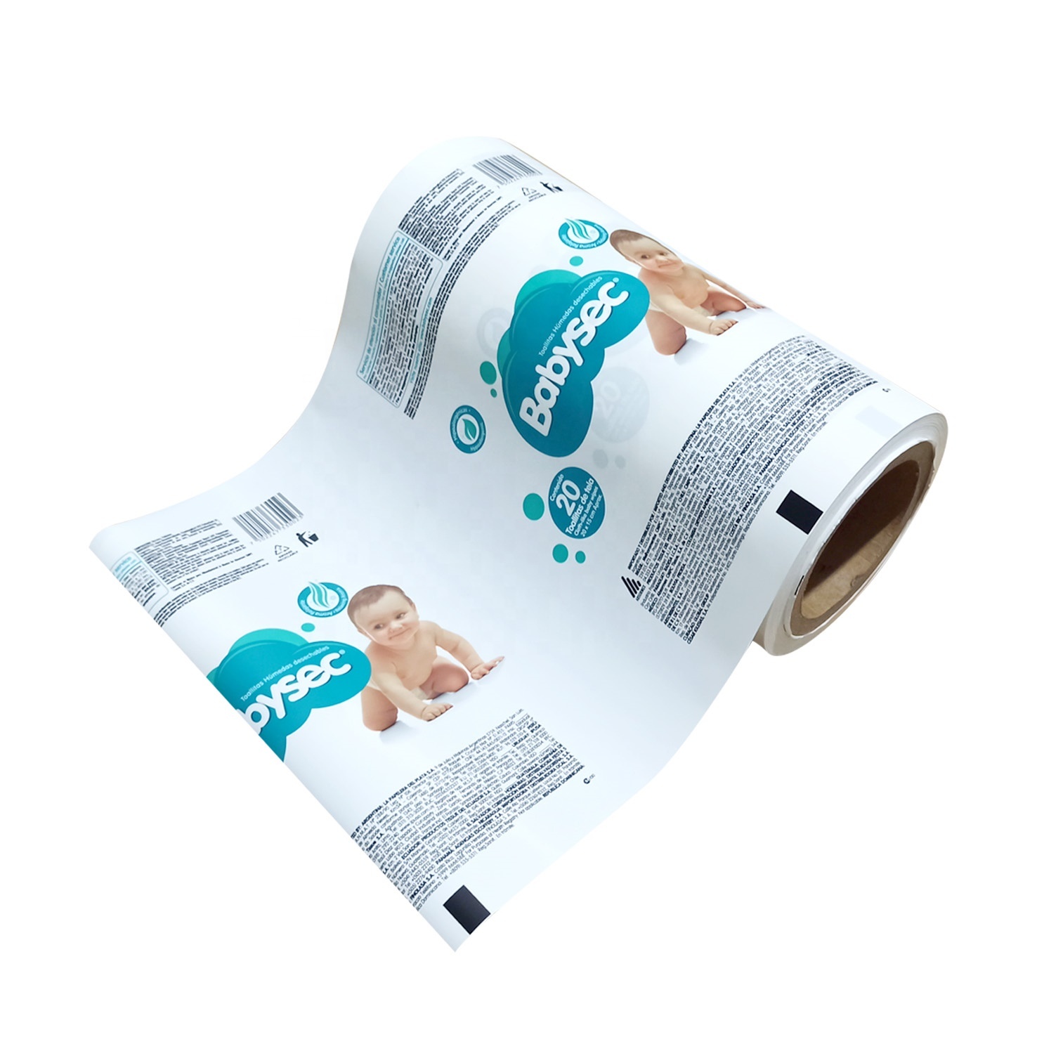 High Quality baby wet paper pack Cleaning wet paper automatic plastic packaging roll films