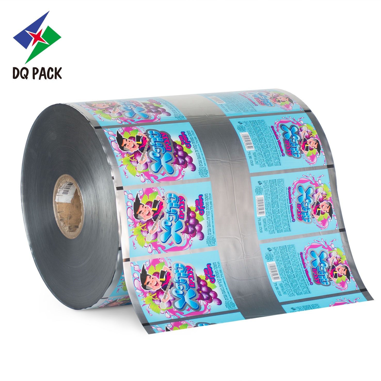 DQ PACK Plastic Aluminum Laminated Juice Plastic Packaging With Hole Punching For Straw