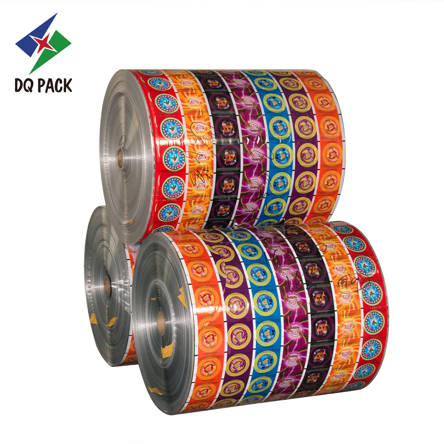 DQ PACK Wholesale Laminating Plastic Nylon Food Sauce Film Roll Printing Film Roll Snack Packaging Film