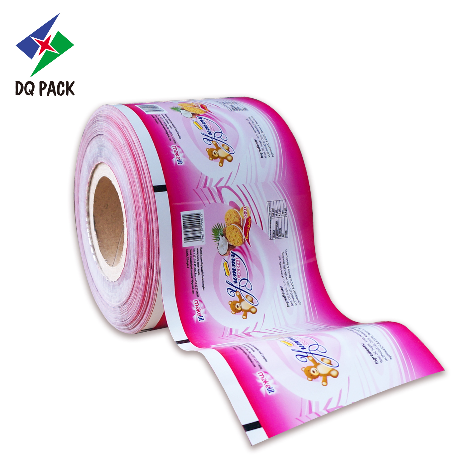 DQ PACK Plastic Packaging Customized Printing BOPP Film Roll For Packing