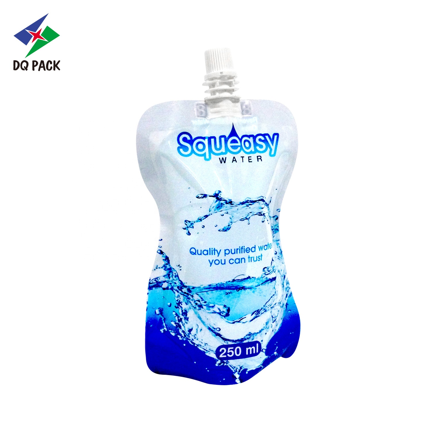 Customized printing 250ml food pouch for drinking water jelly pouch with spout plastic pouch packaging bag